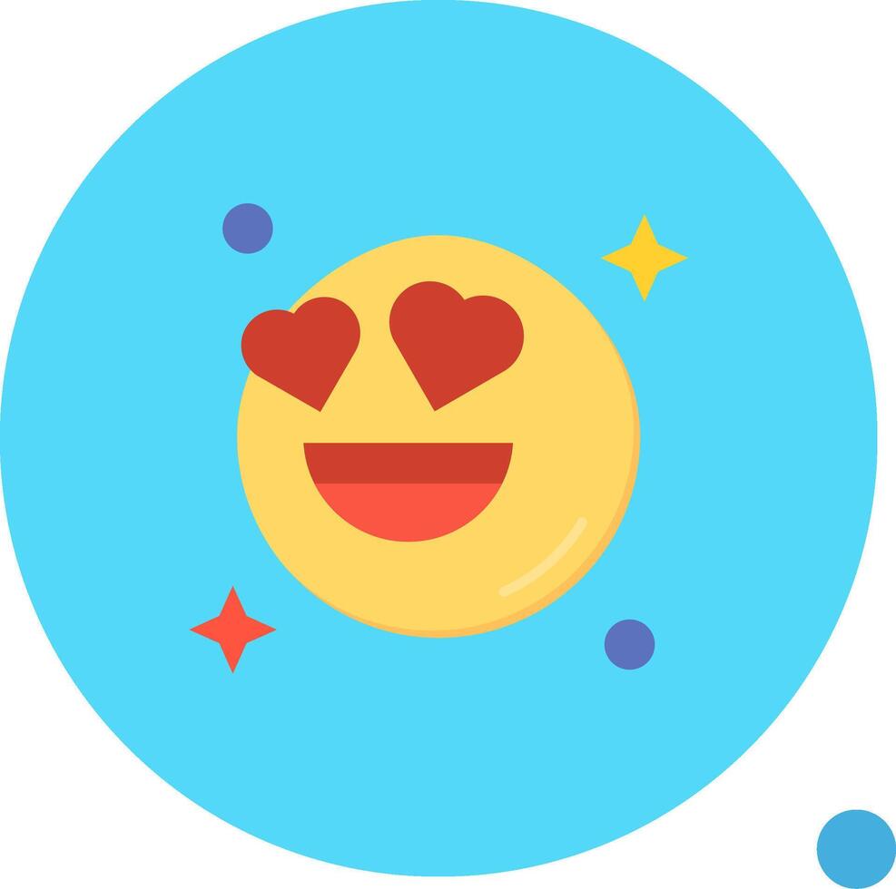 In love Long Circle Icon vector