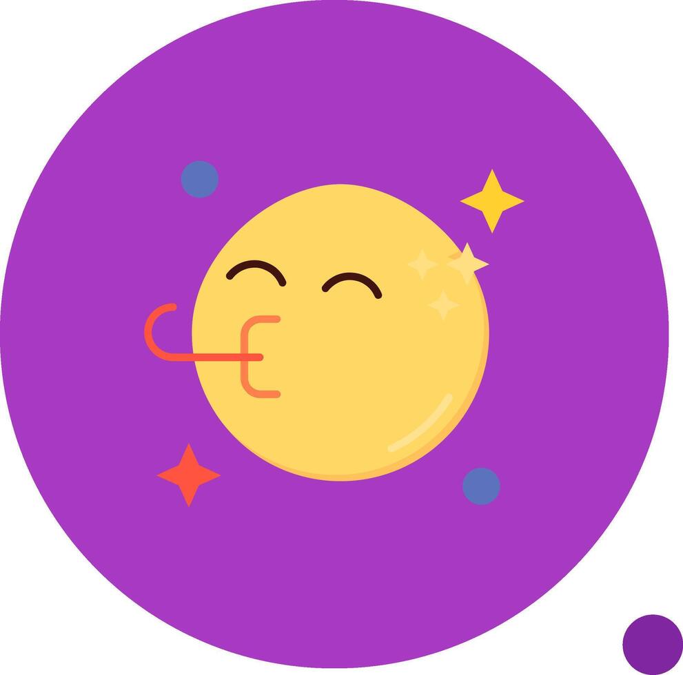 Congratulation Long Circle Icon vector