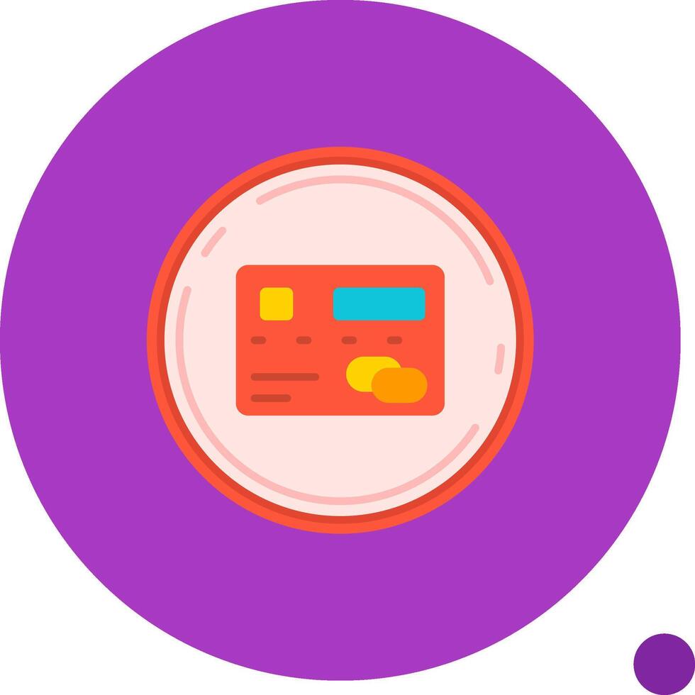 Pay Long Circle Icon vector