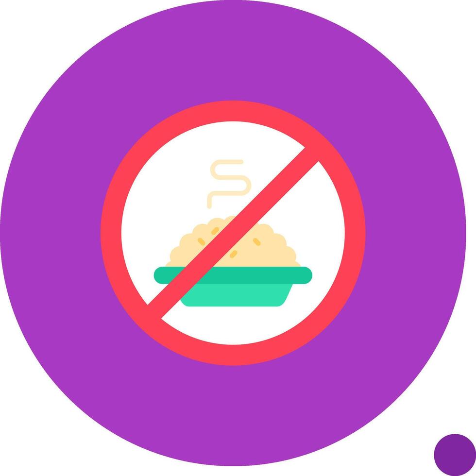 Fasting Long Circle Icon vector