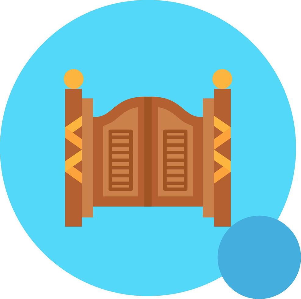 salón largo circulo icono vector