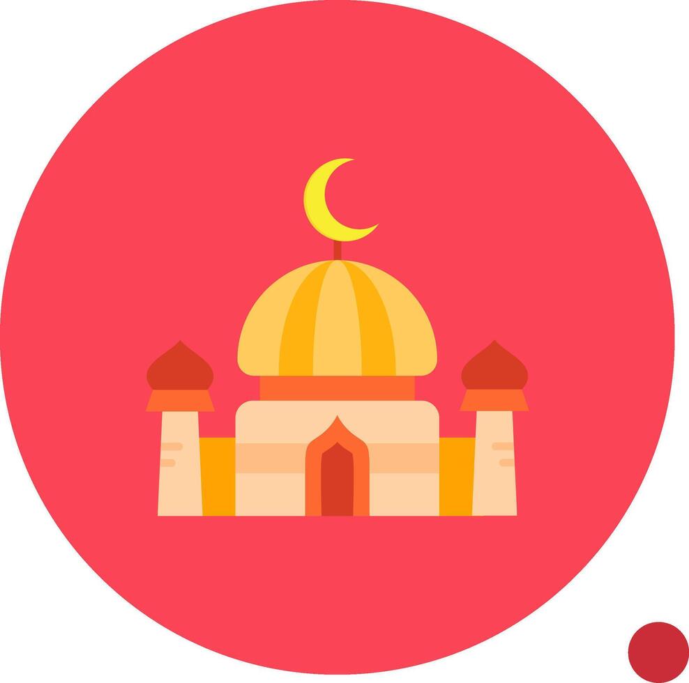 Dome Long Circle Icon vector