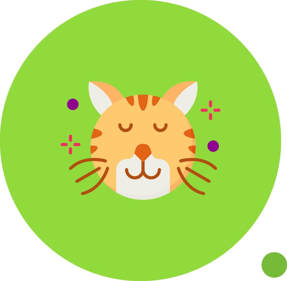 Relieved Long Circle Icon vector