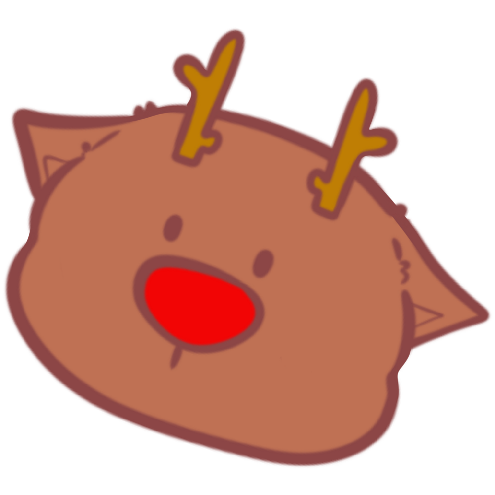 The illustration of a reindeer png