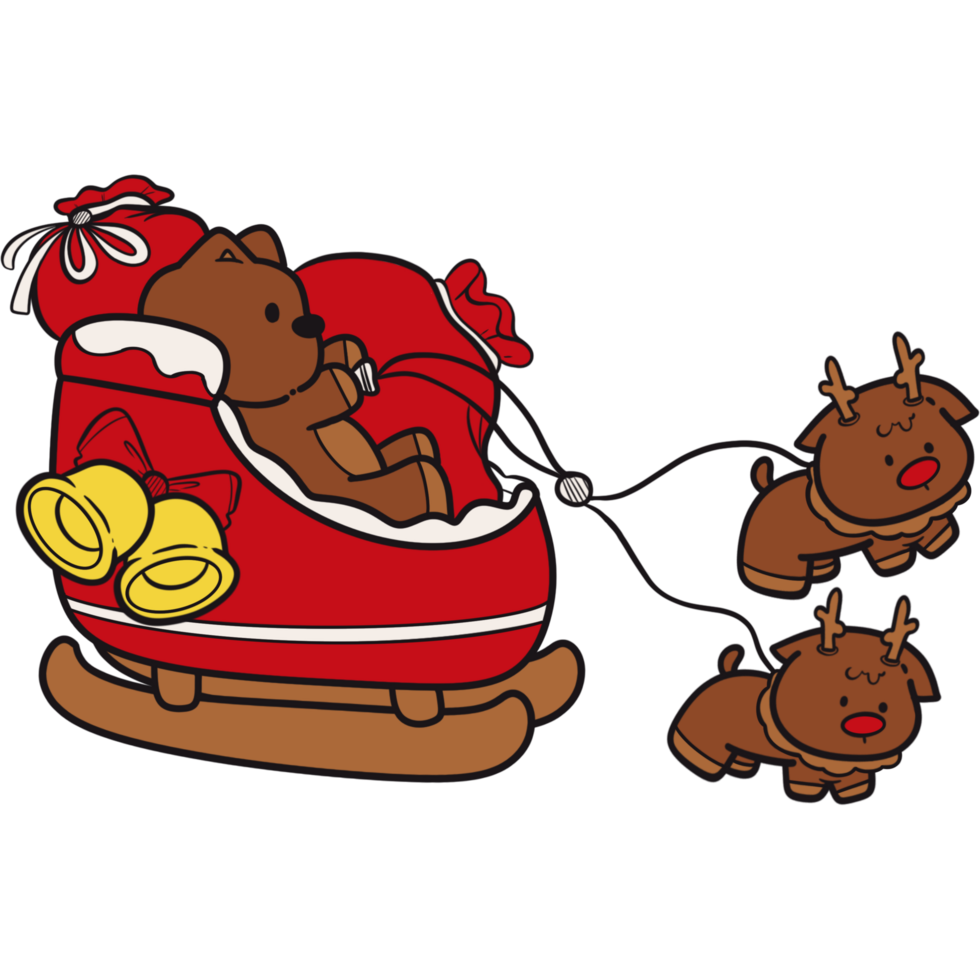The illustration of a reindeer png
