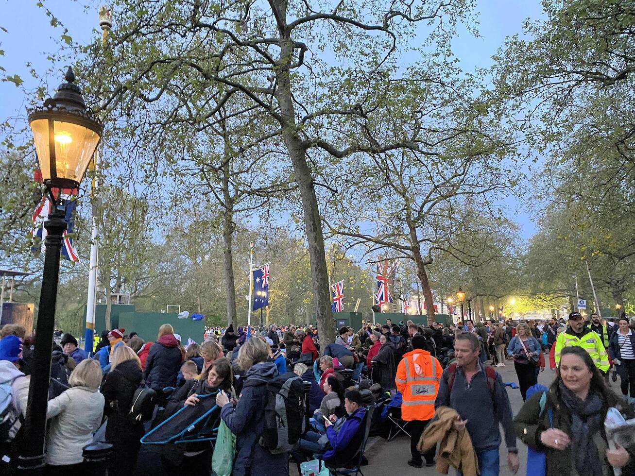 London in the UK on 5 May 2023. People attending the Coronation of King Charles III photo