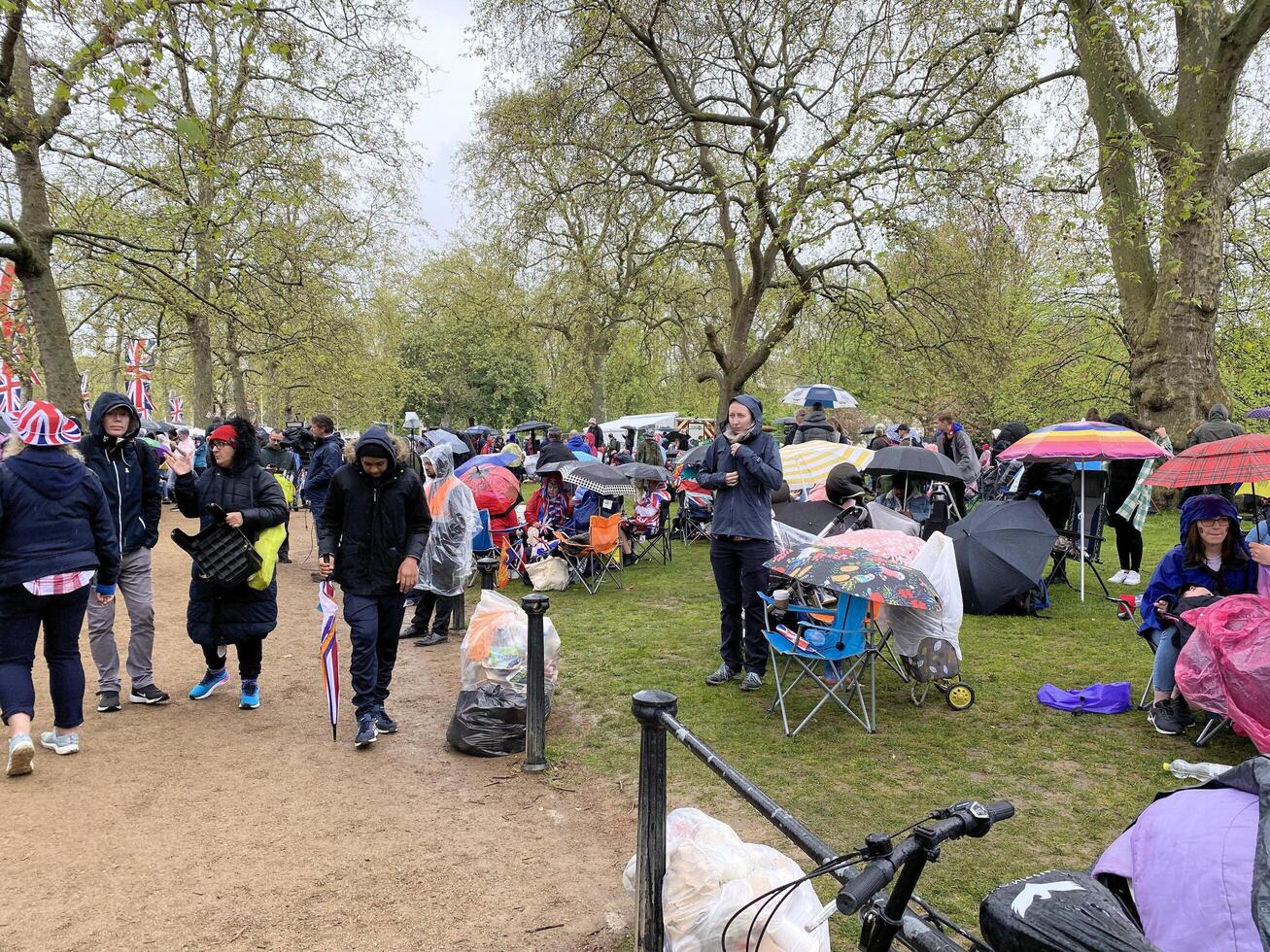 London in the UK on 5 May 2023. People attending the Coronation of King Charles III photo