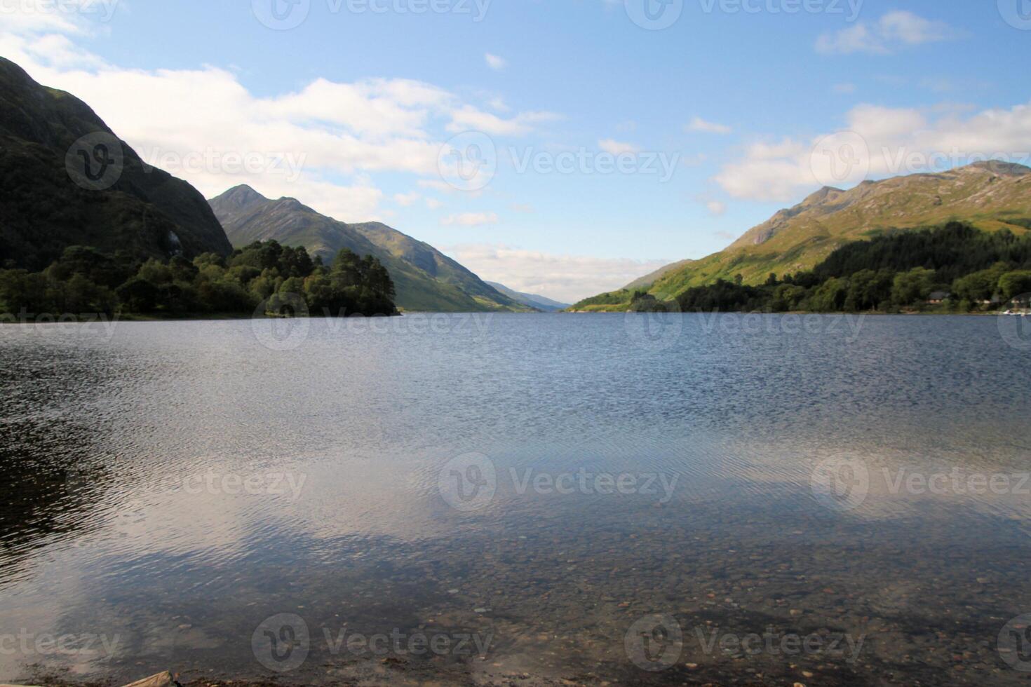 A view of Loch Shiel in Scotland photo