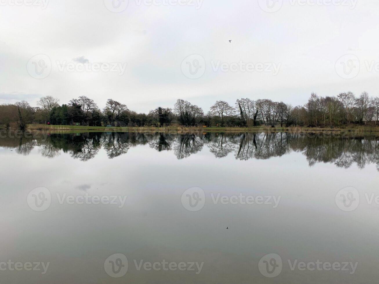 A view of Alderford Lake in Shropshire in the winter photo