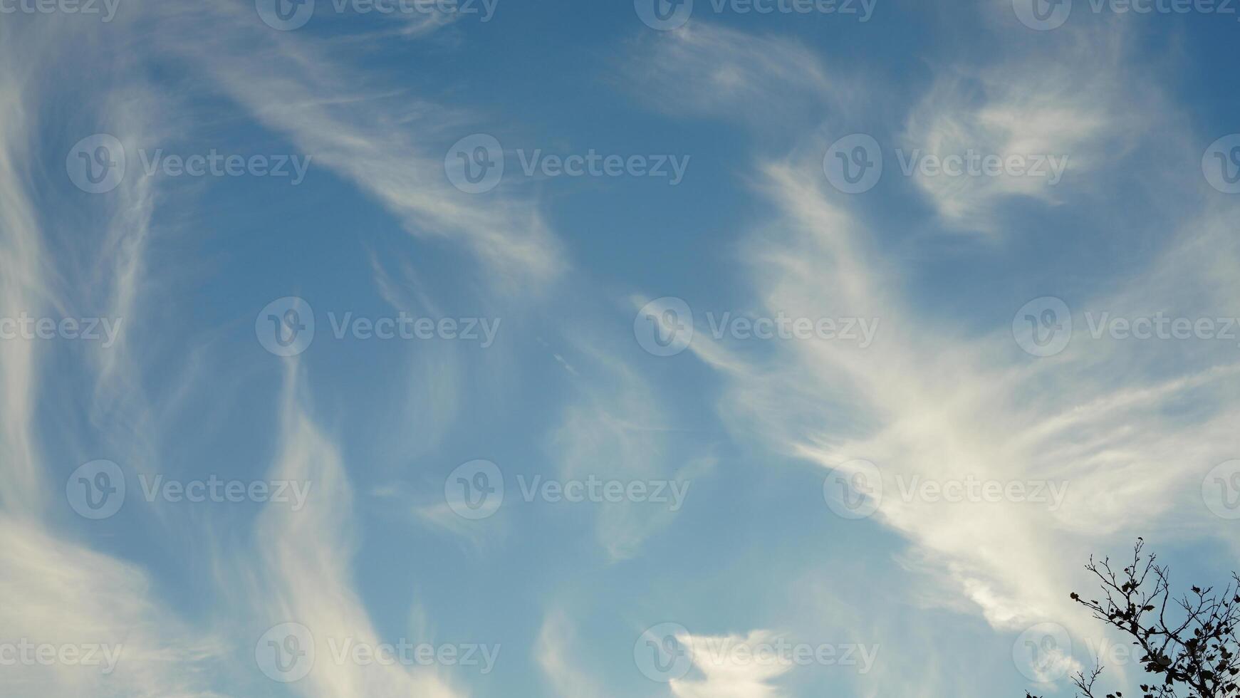 The beautiful sunset view with the colorful clouds and sky as background photo