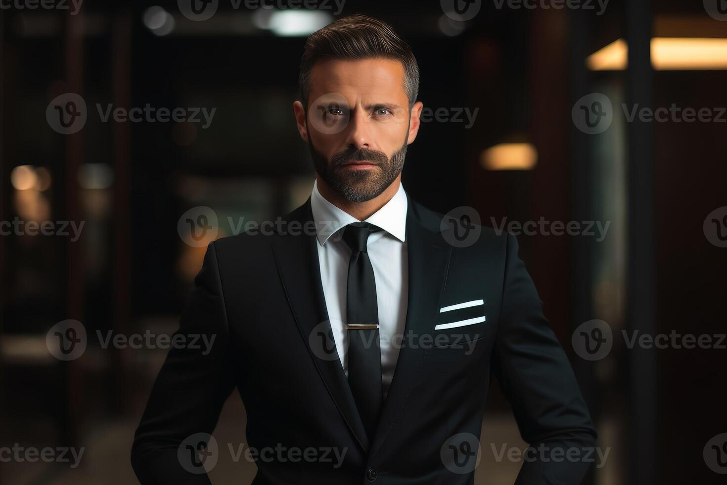 AI generated A business man in an expensive suite. AI generated photo