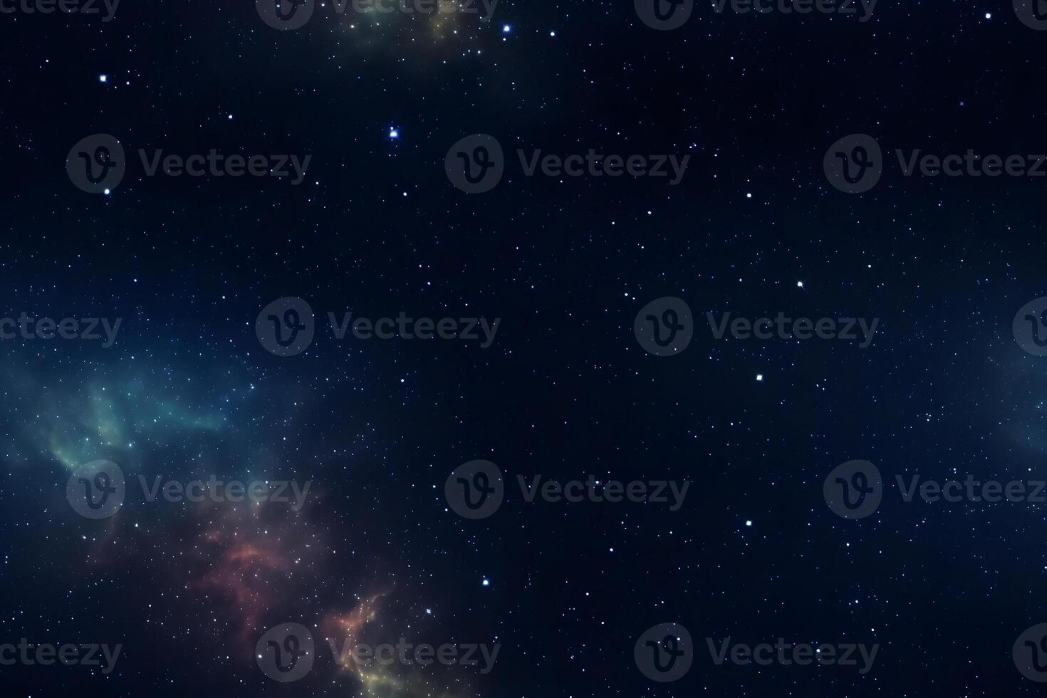 AI generated seamless texture and full-frame background of starry night sky, neural network generated image photo