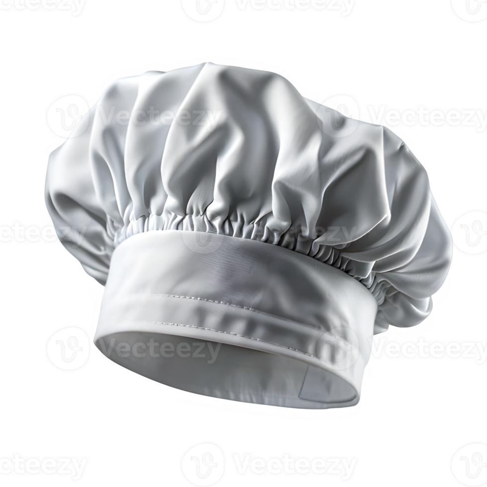 AI generated chef hat isolated on transparent background ,generative ai png
