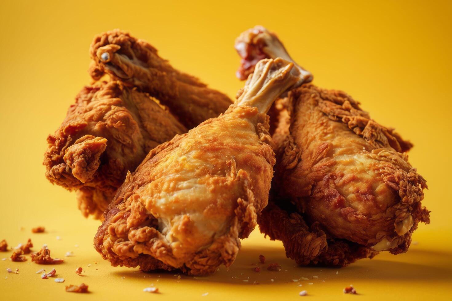 AI generated Crispy Fried Chicken Drumsticks photo