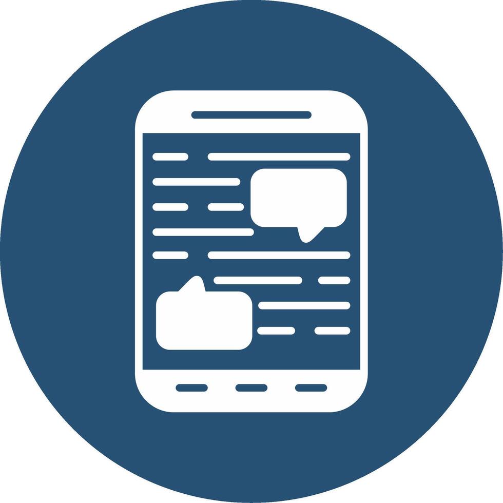 Mobile Chat Vector Icon