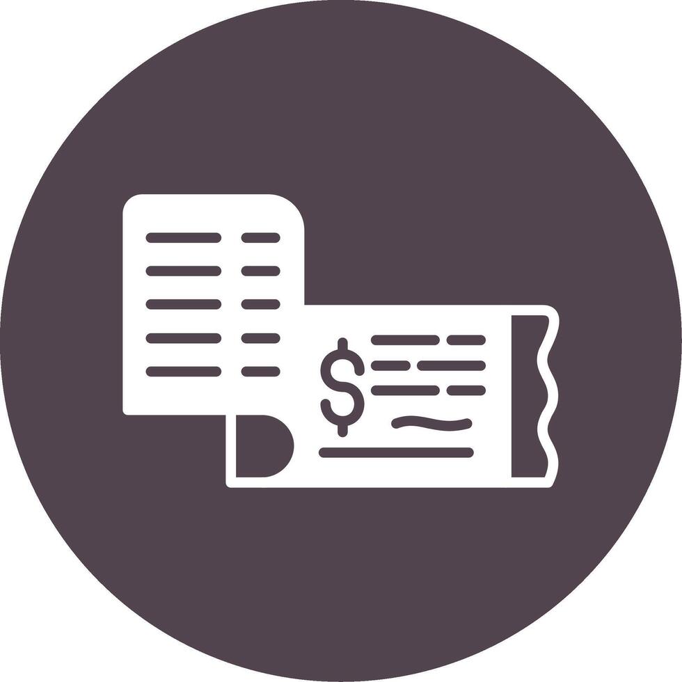 Cheque Vector Icon