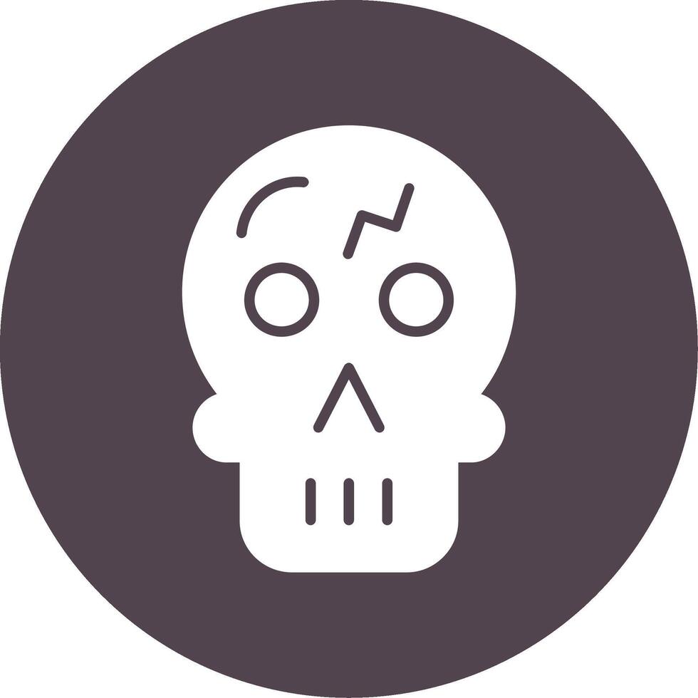 icono de vector de calavera