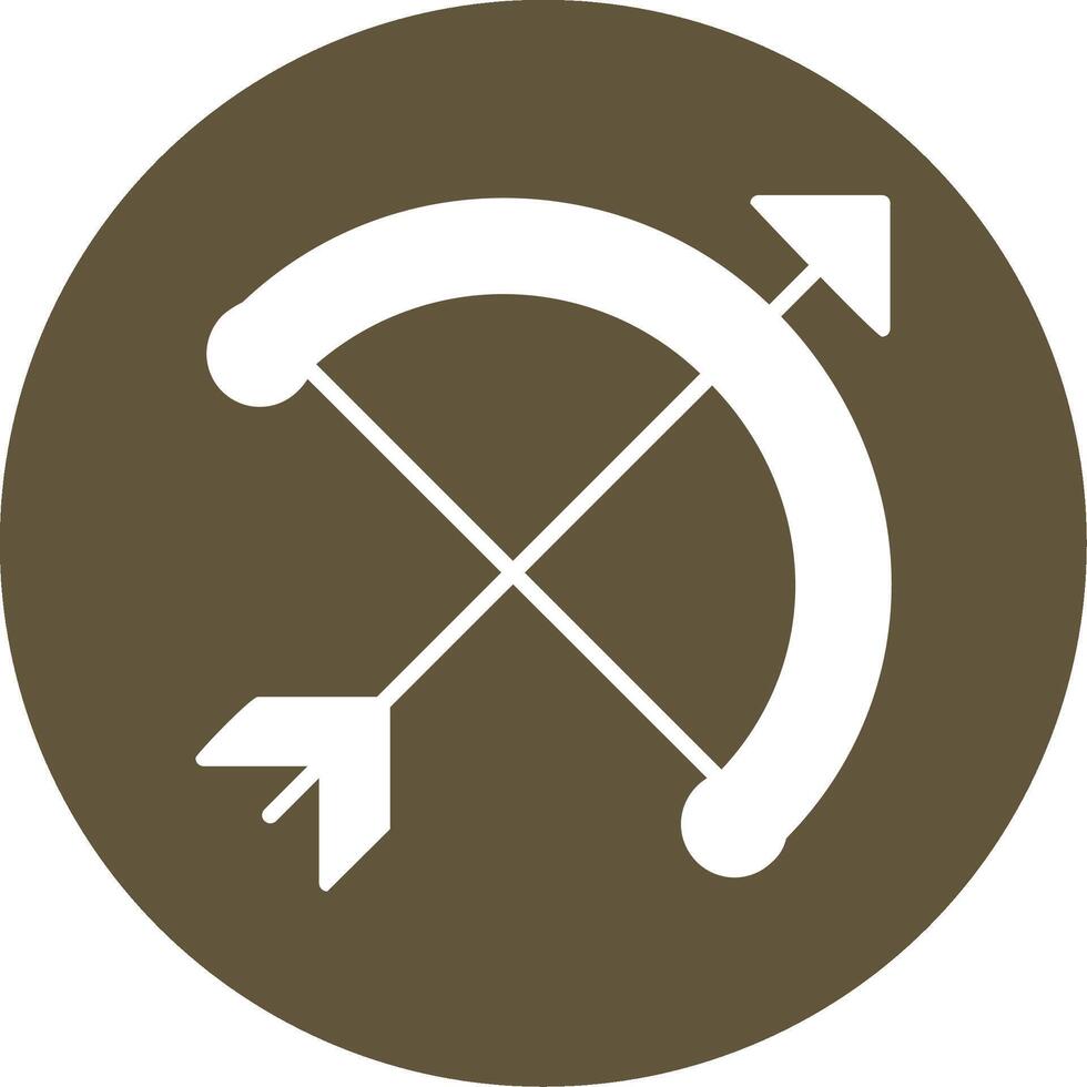 Bow And Arrow Vector Icon