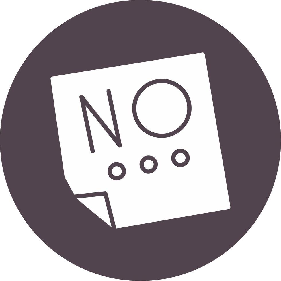 Say No Vector Icon