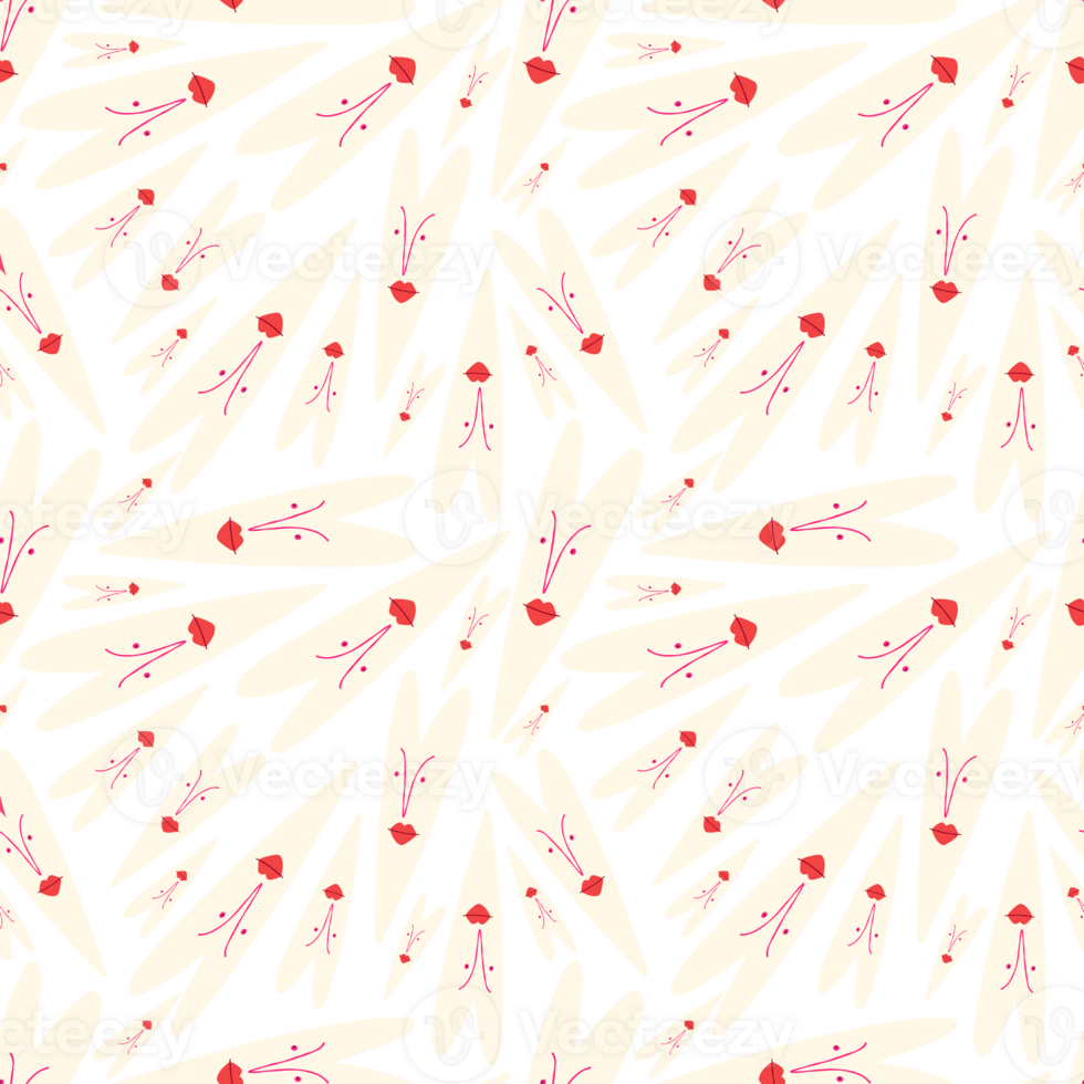 Valentine's Day pattern with colorful hearts png