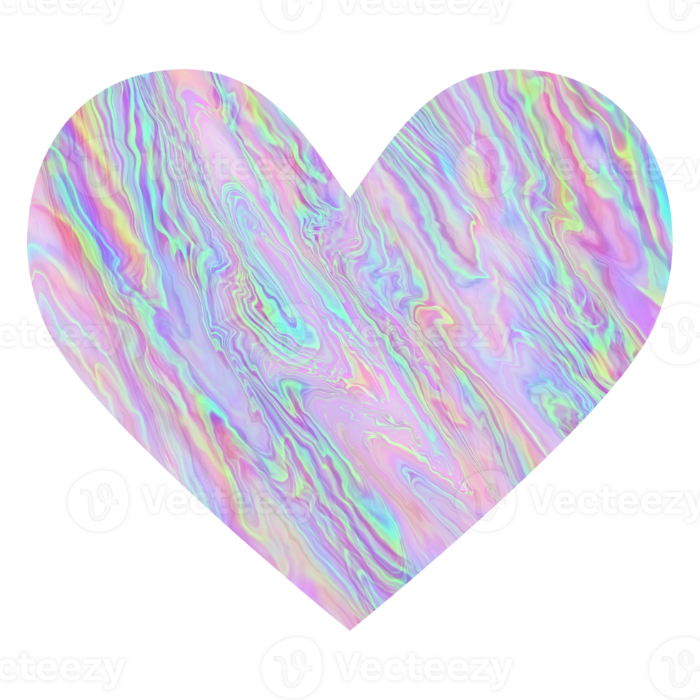 Blue shiny marble heart.Design for Valentines day png