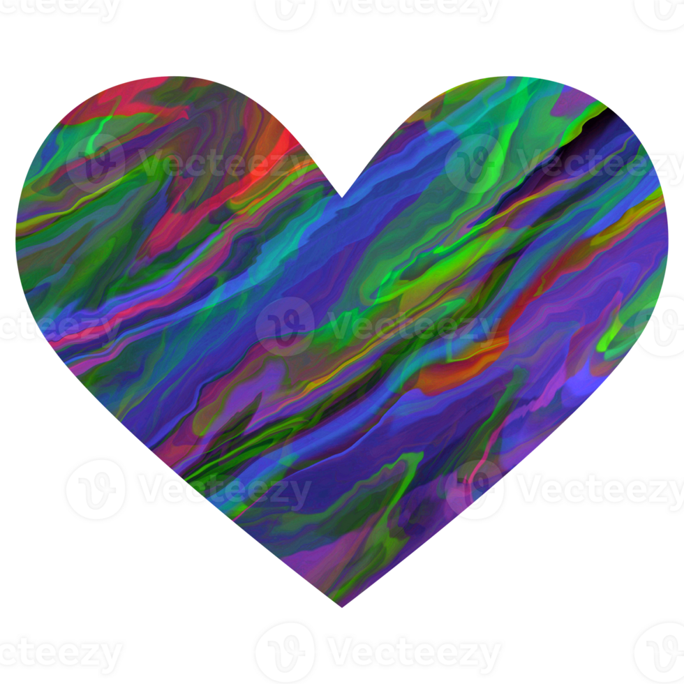 Blue shiny marble heart.Design for Valentines day png