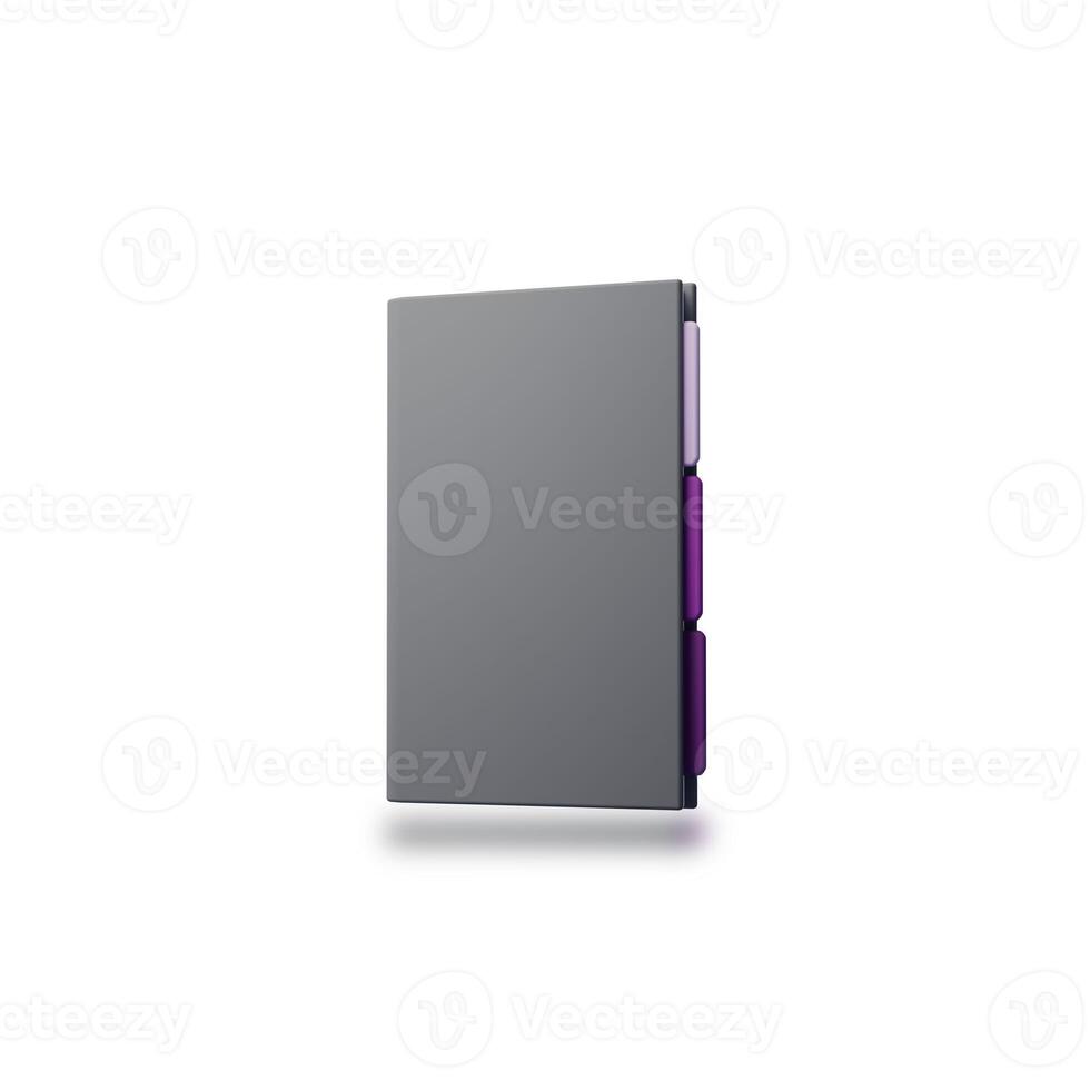 minimal design. address, contact, directory, phone, telephone book icon. 3d rendering photo
