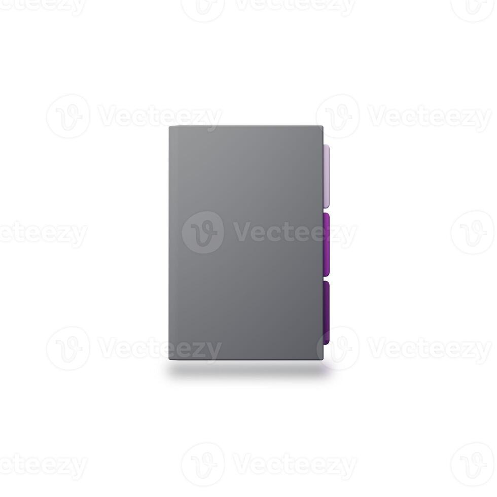 minimal design. address, contact, directory, phone, telephone book icon. 3d rendering photo