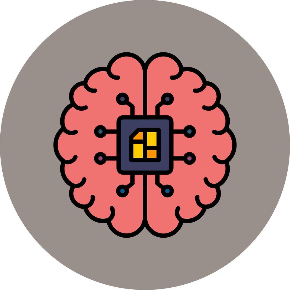 Artificial Intelligence Vector Icon