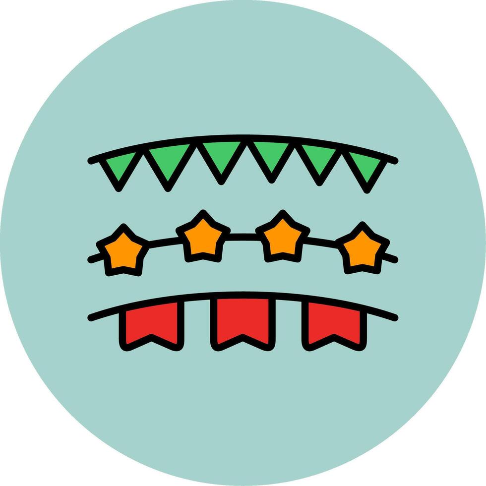 Bunting Vector Icon