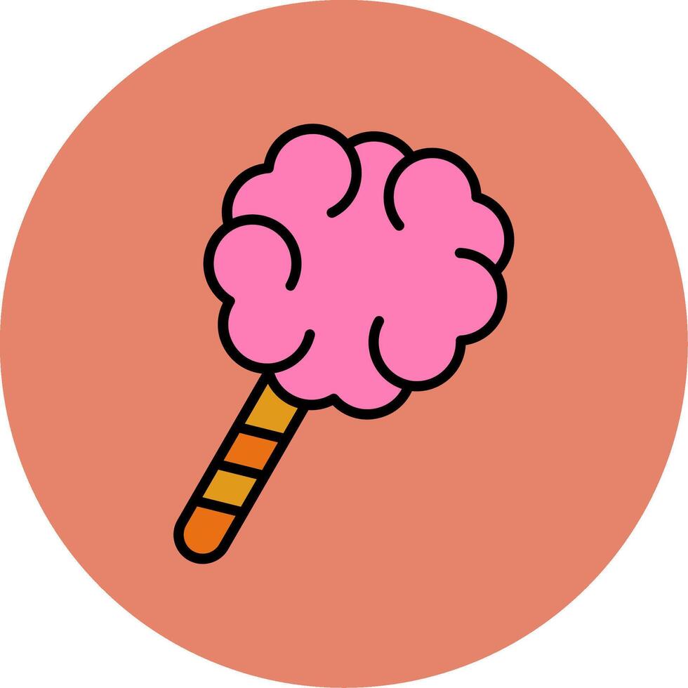 Cotton Candy Vector Icon