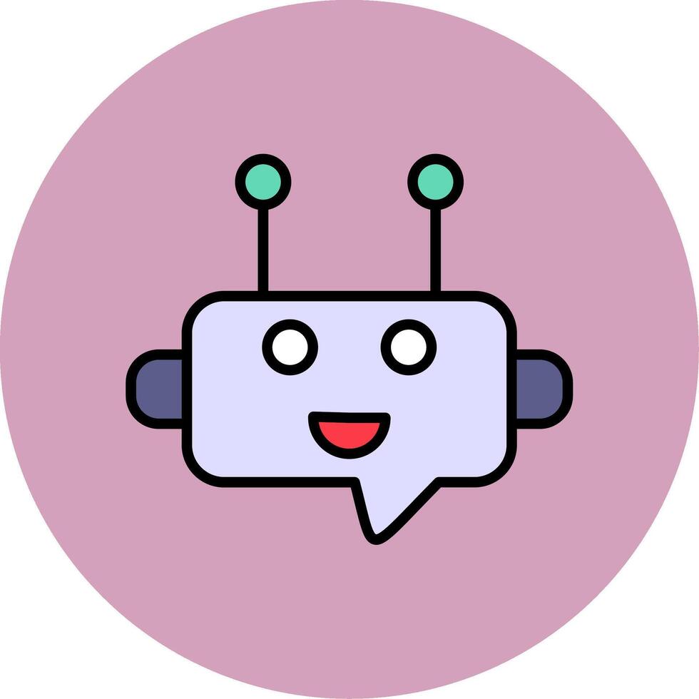 Robot Chat Vector Icon