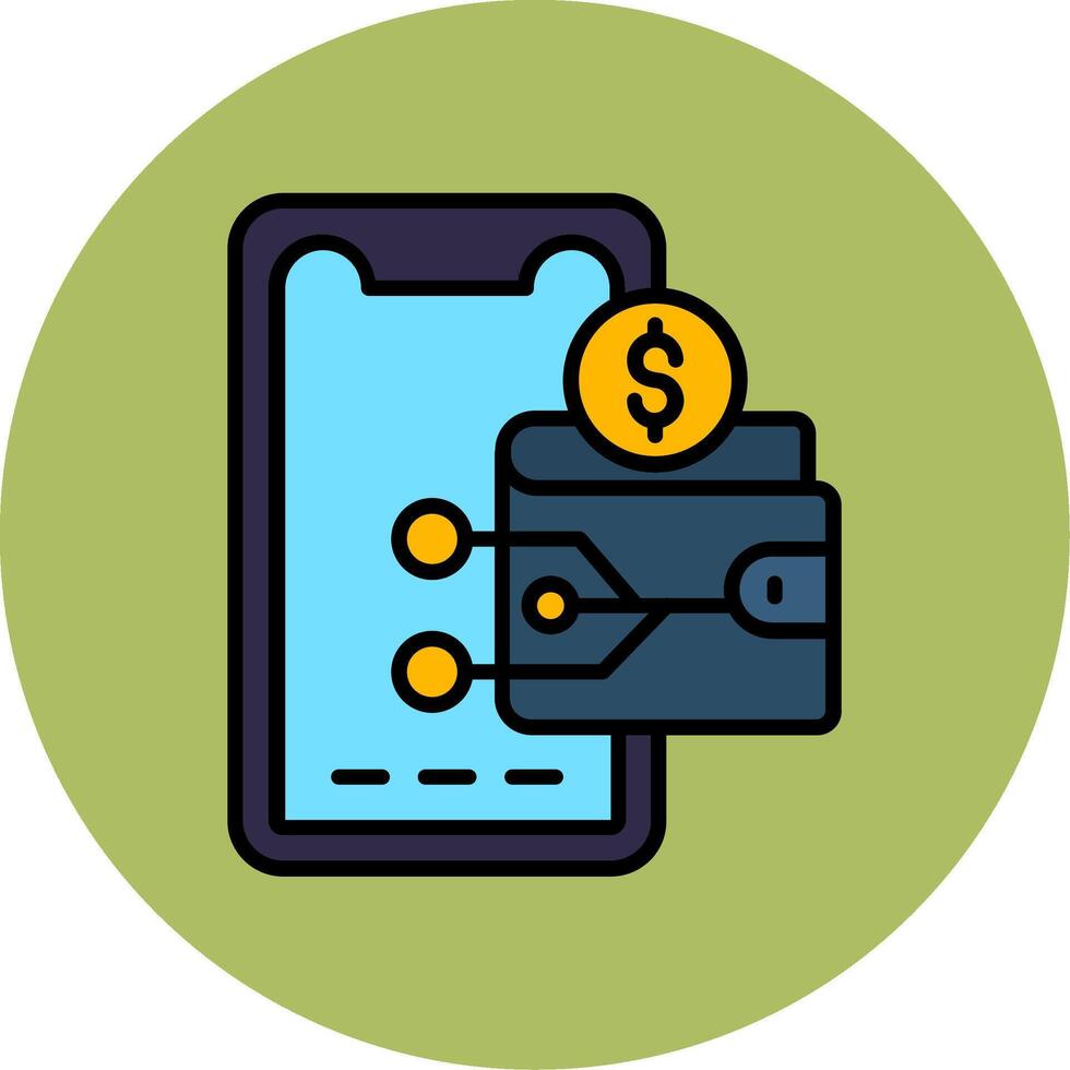 Digital Wallet Vector Icon