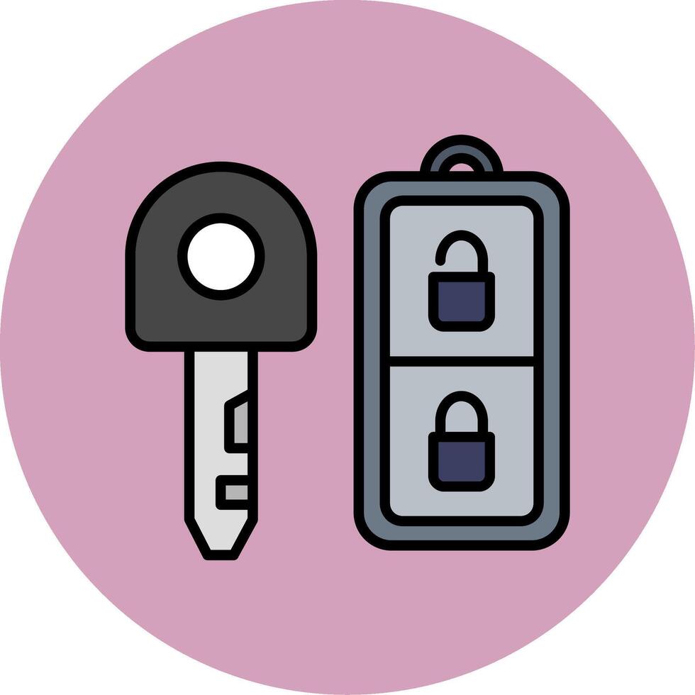 Car Key Vector Icon