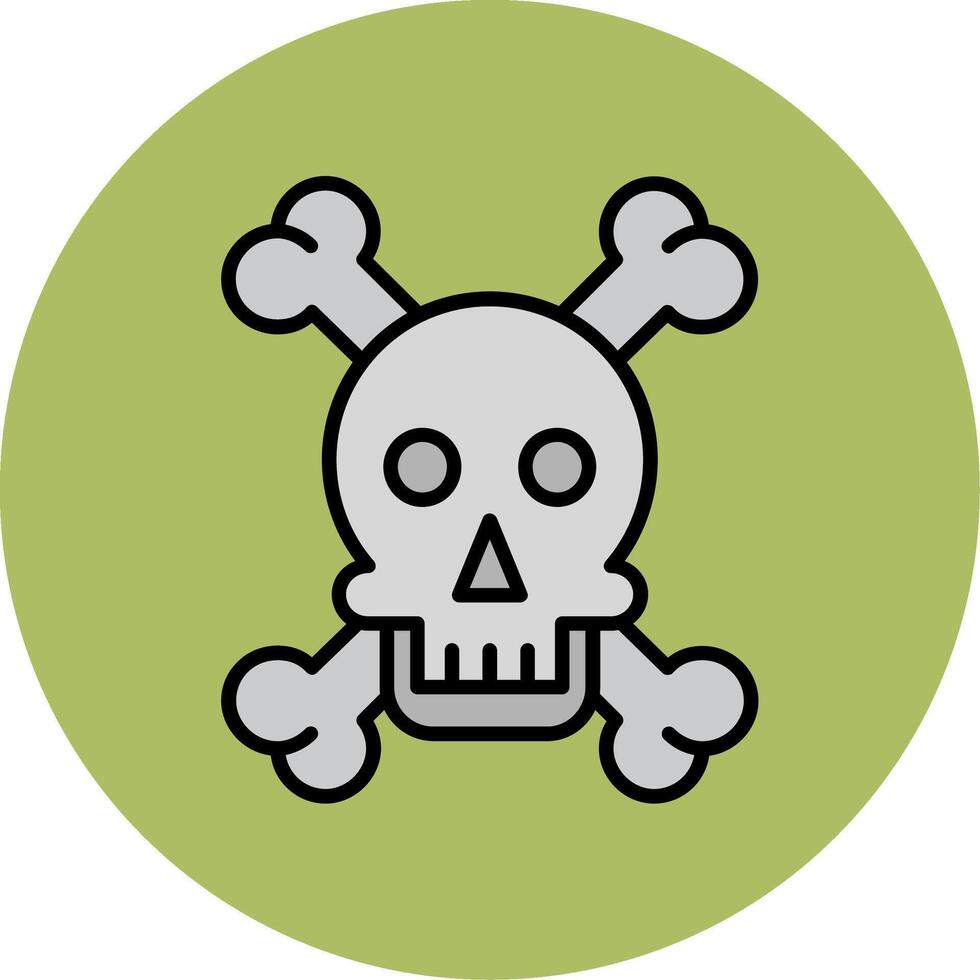 Skull And Bones Vector Icon