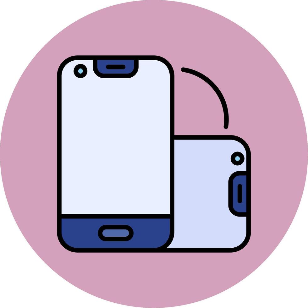 Foldable Smartphone Vector Icon