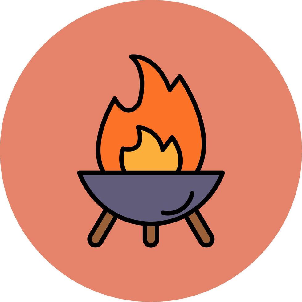 Firepit Vector Icon