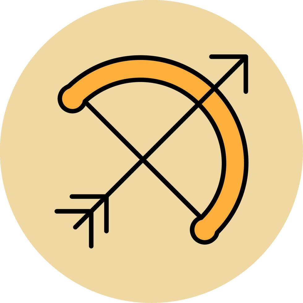 Bow And Arrow Vector Icon