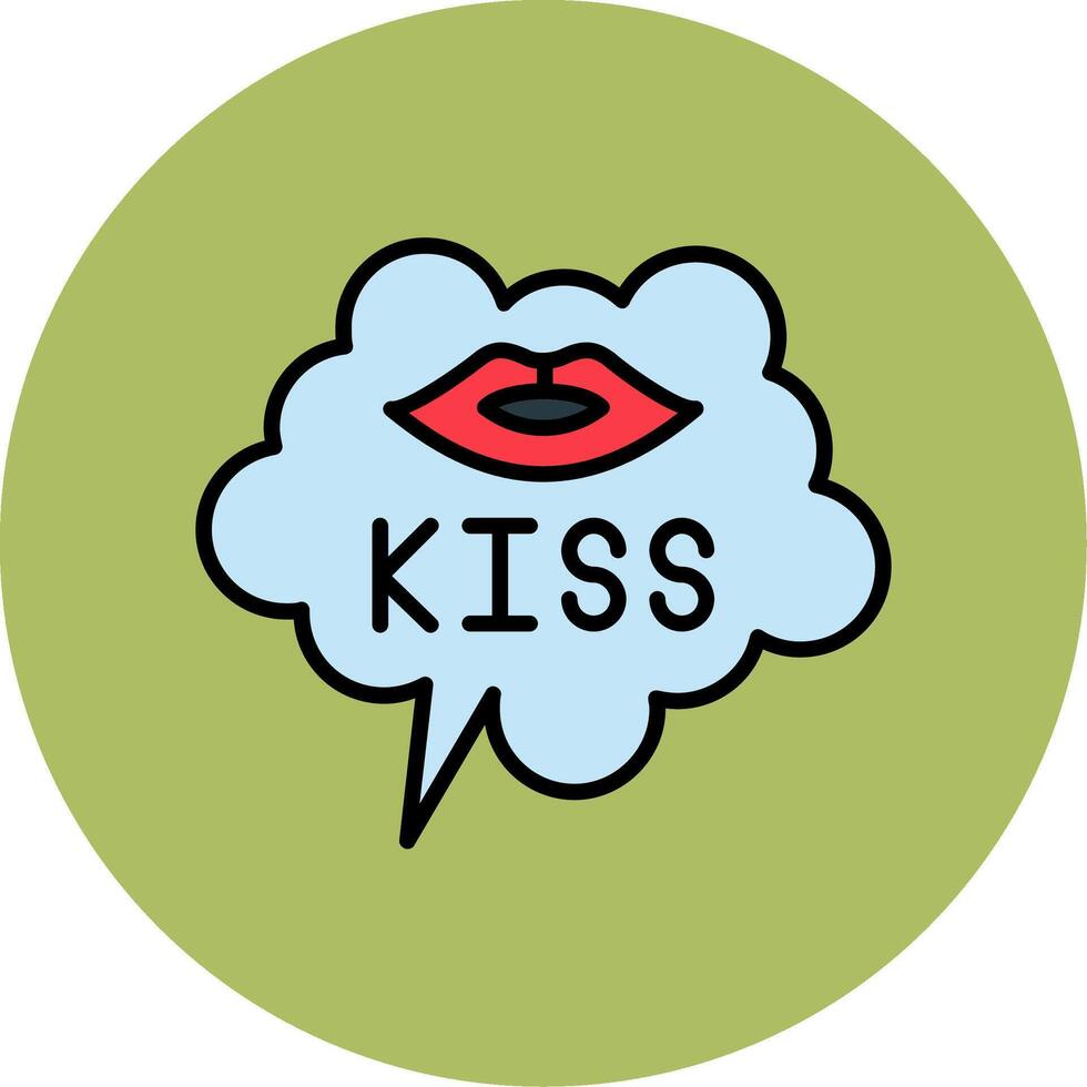 Kiss Vector Icon