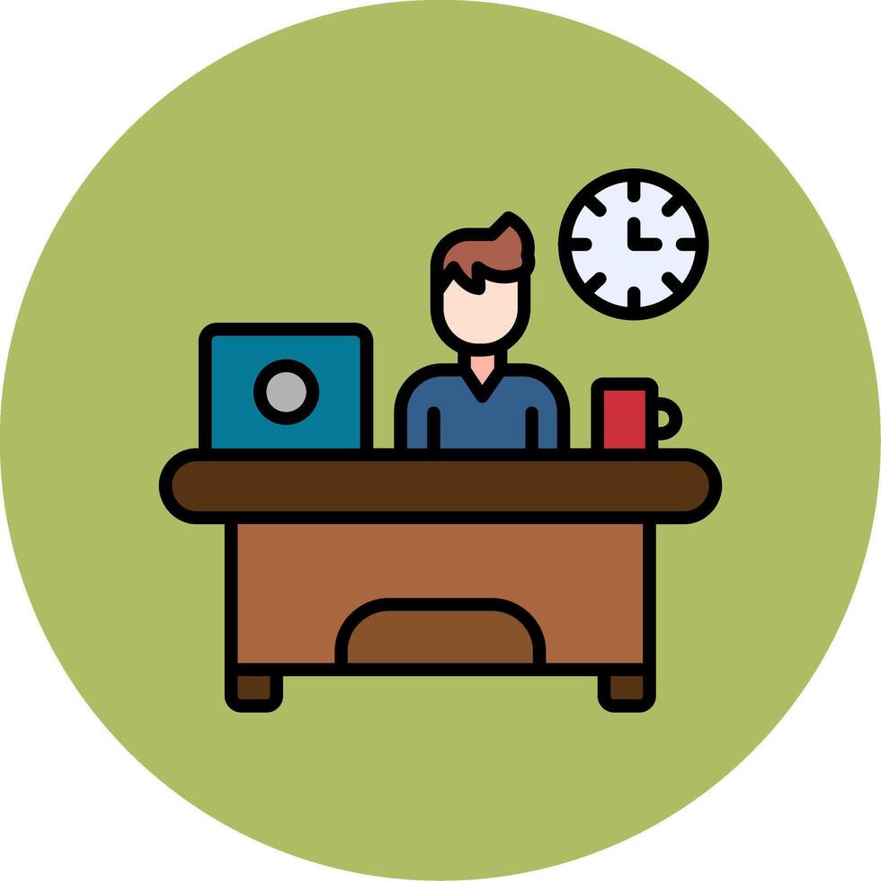 Workaholic Vector Icon
