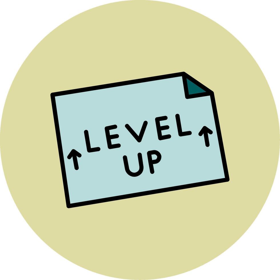 Level Up Vector Icon