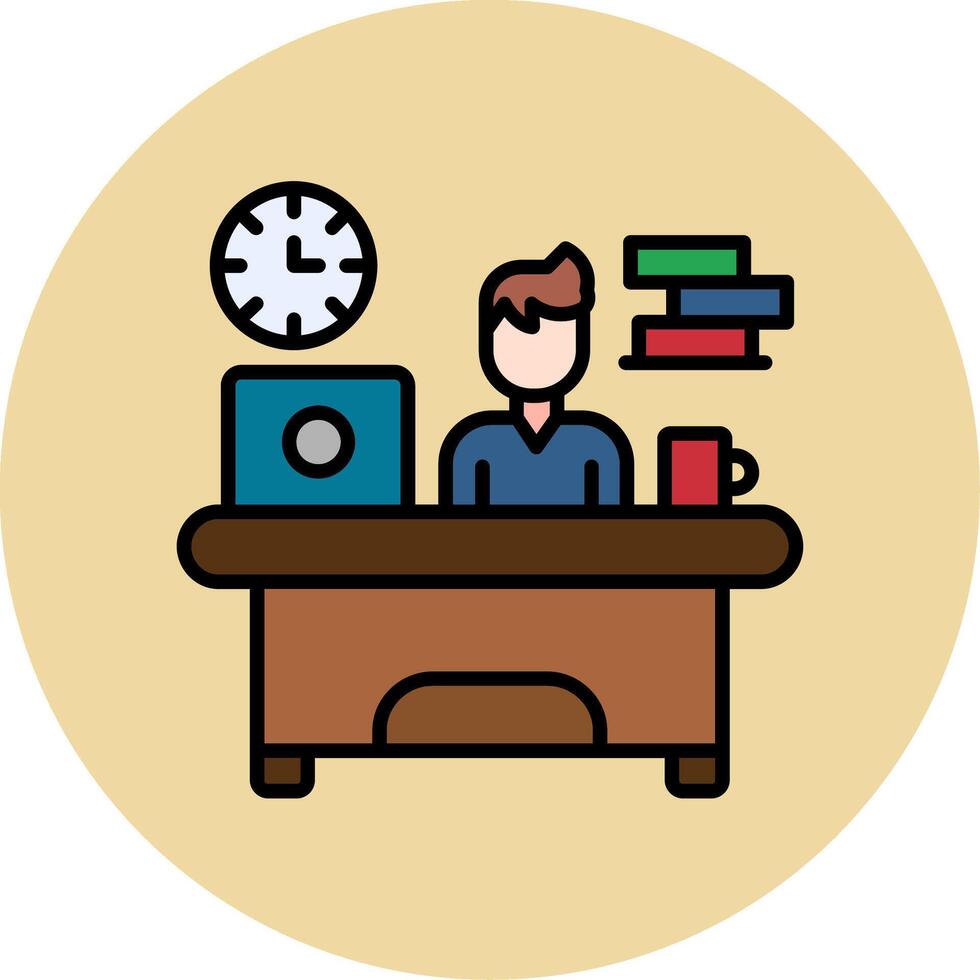 Workaholic Vector Icon