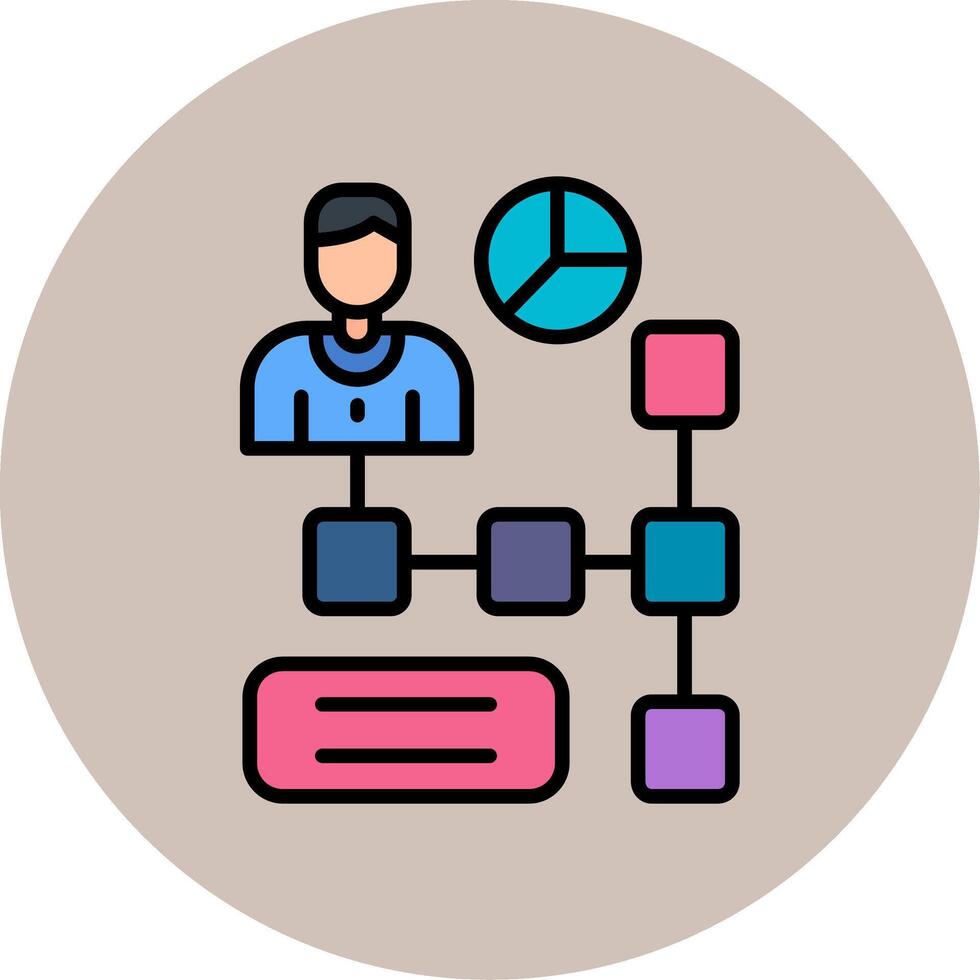 Hierarchical Structure Vector Icon