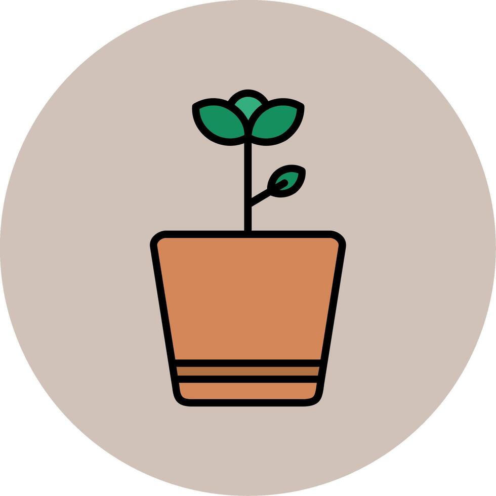 Flower Pot Vector Icon