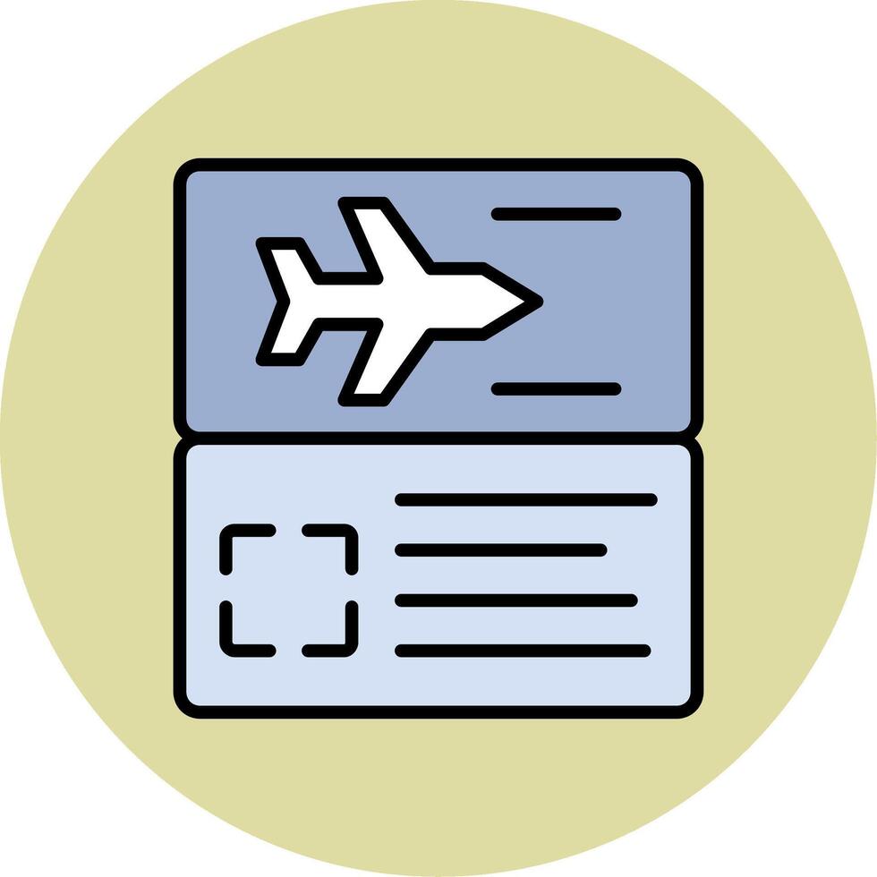 Plane Ticket Vector Icon