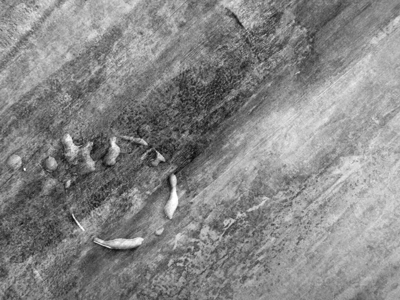 Water drop from Coffee cup on Concrete top table photo