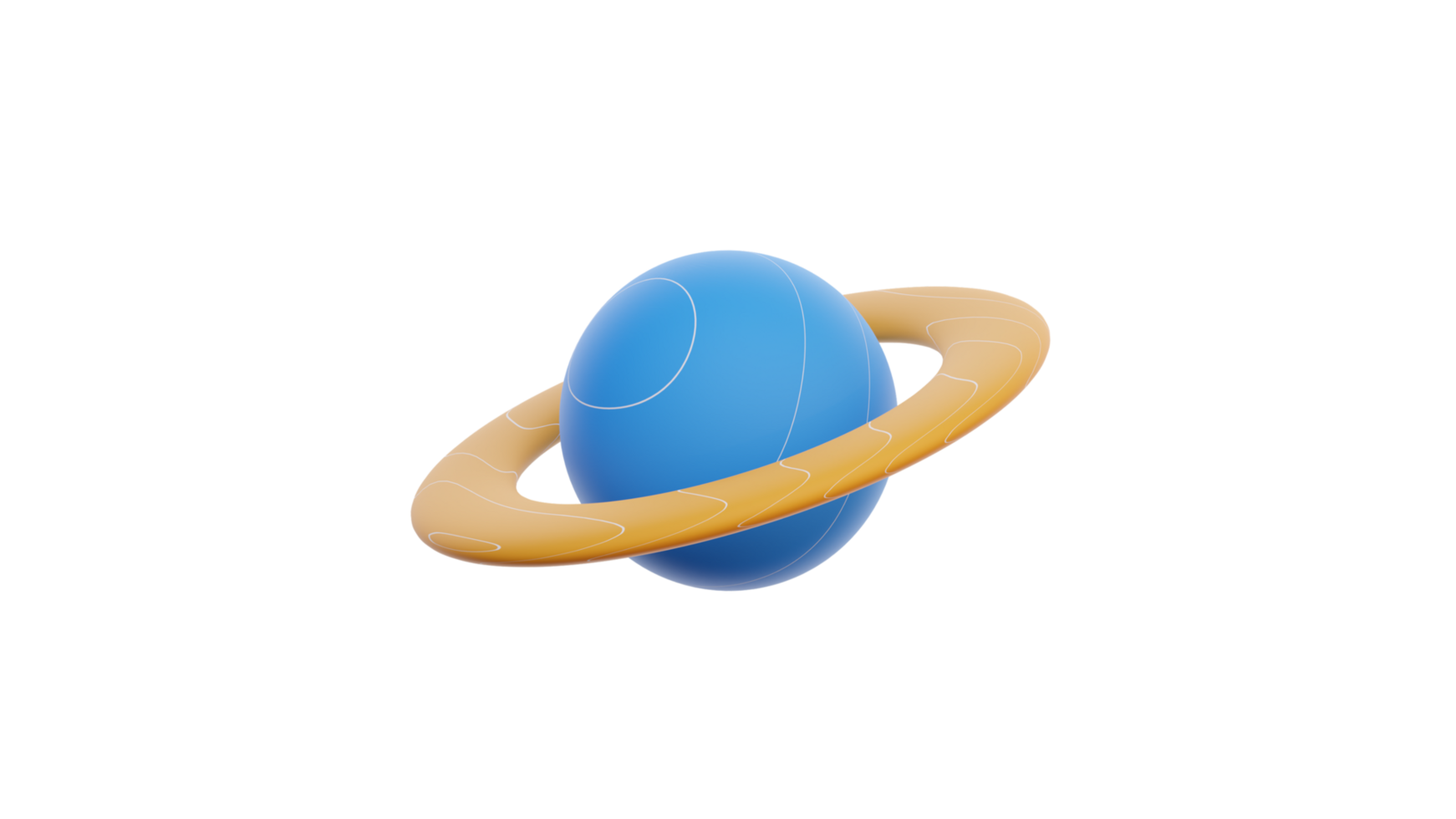 une bleu planète avec une bague autour il png