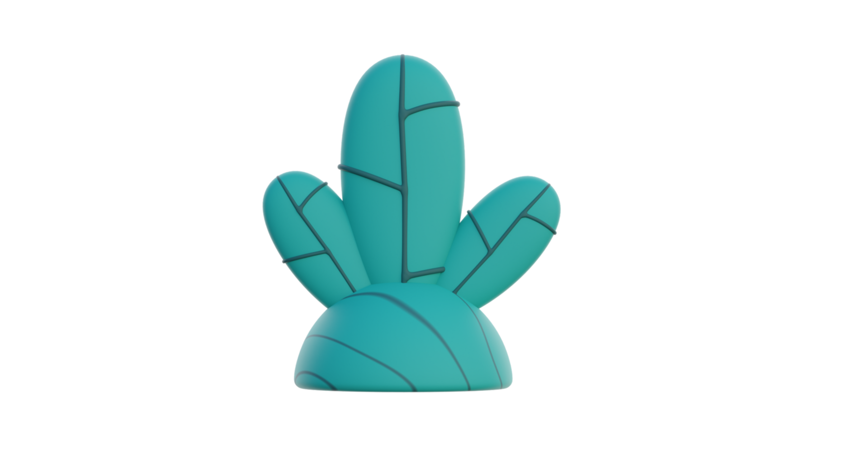 a cactus figurine on a transparent background png