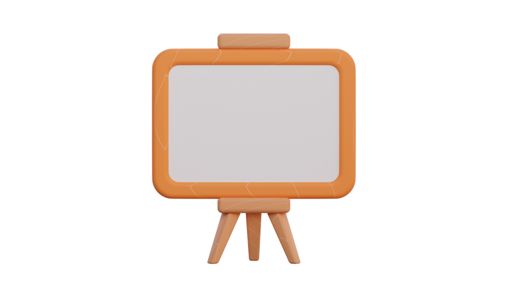 an easel with a blank white board on it png