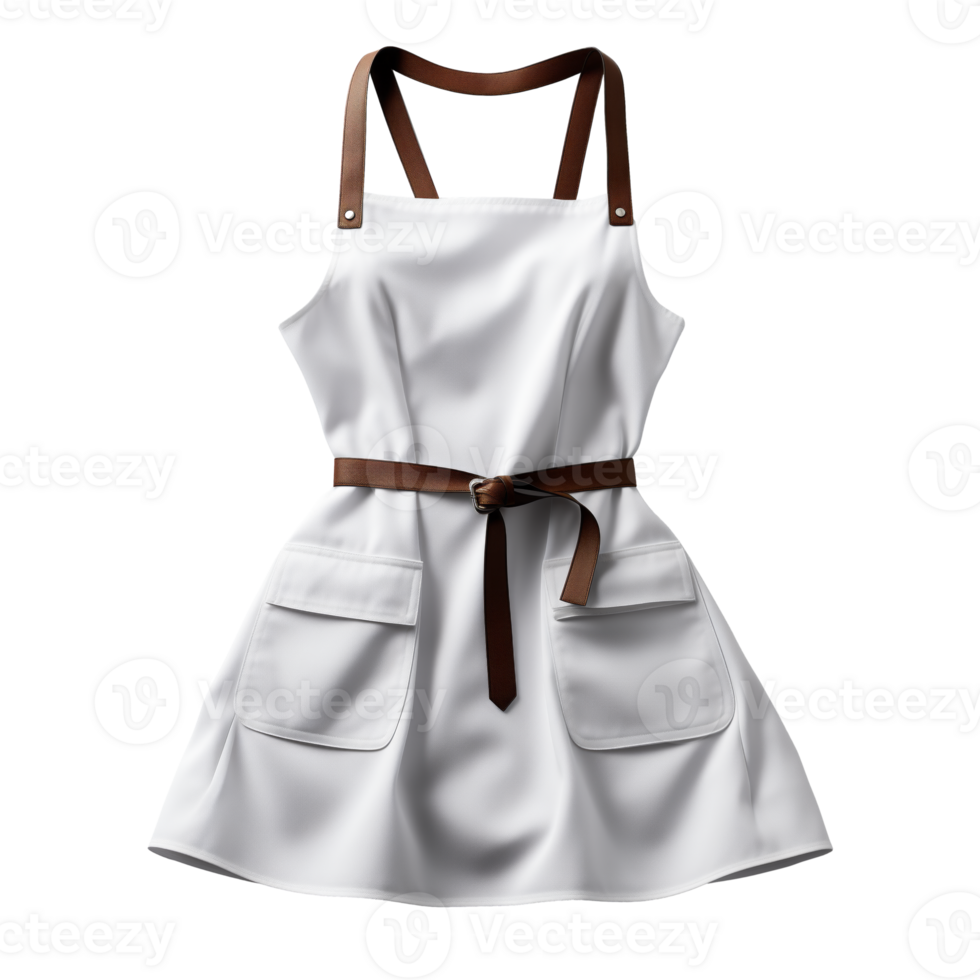 AI generated Apron. Scandinavian modern minimalist style. Transparent background, isolated image. png